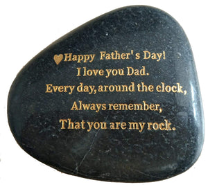 Engraved Rock Gift